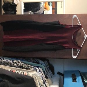 Body con maroon dress